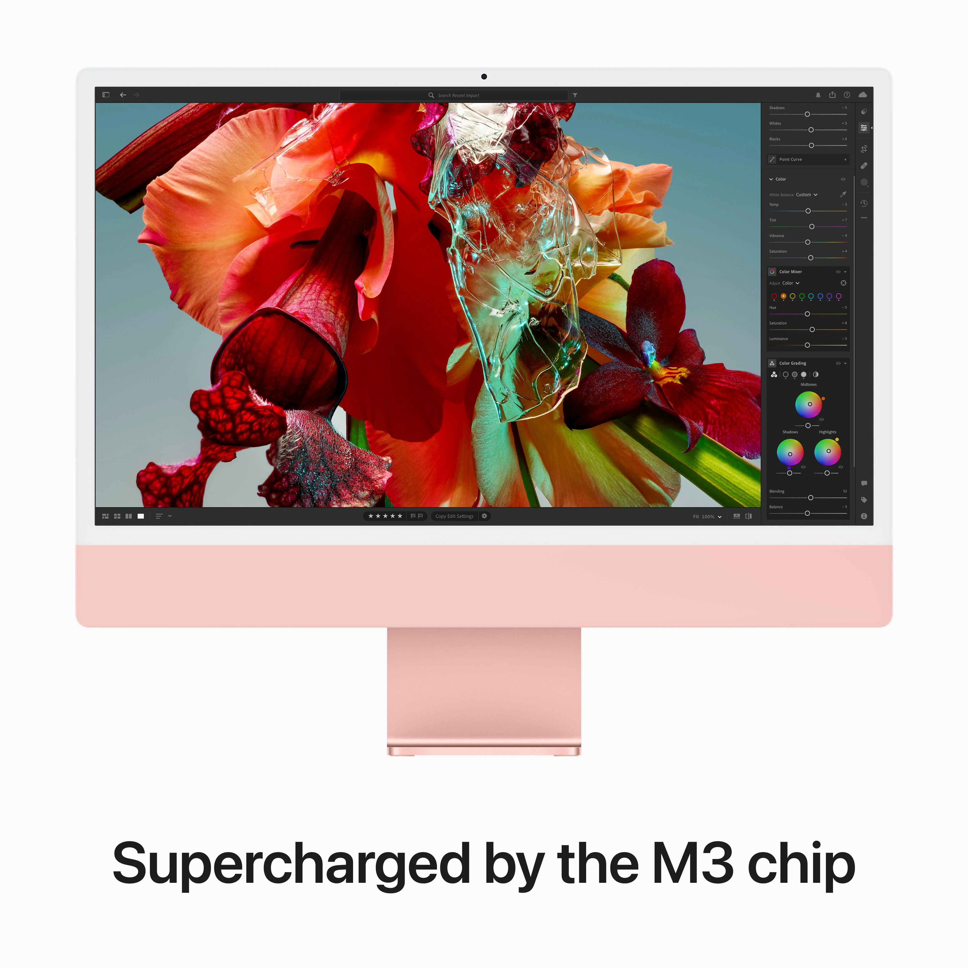 24-inch iMac with Retina 4.5K display: Apple M3 chip with 8‑core CPU and 10‑core GPU, 256GB SSD - Pink - Image 4